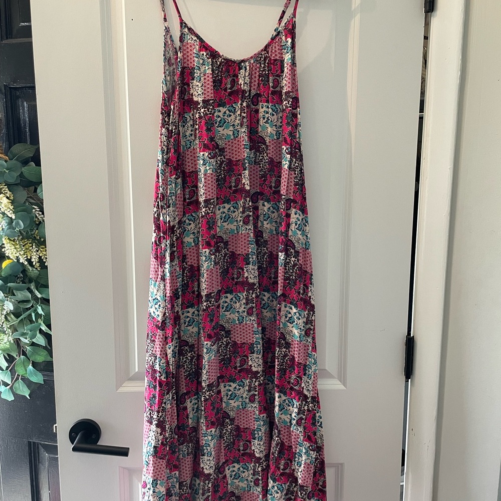 Natural Life Floral Patchwork Dress